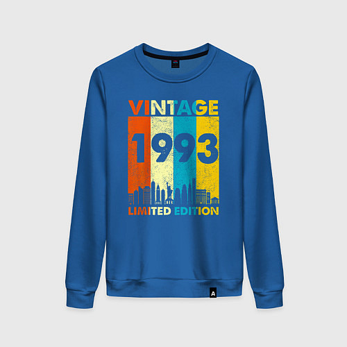 Женский свитшот Винтаж 1993 лимитированная серия / Синий – фото 1
