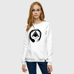 Свитшот хлопковый женский ЛОГО Паладинс LOGO Paladins, цвет: белый — фото 2