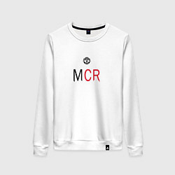 Свитшот хлопковый женский Manchester United - Ronaldo MCR 202223, цвет: белый