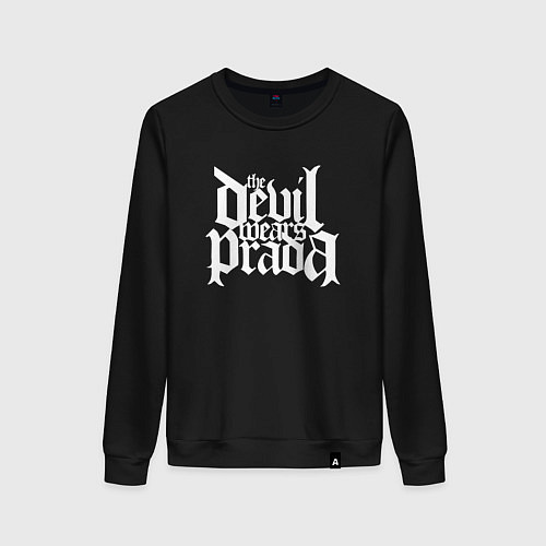 Женский свитшот The Devil wears prada logo art / Черный – фото 1