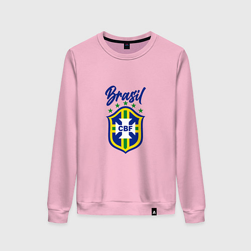 Женский свитшот Brasil Football / Светло-розовый – фото 1