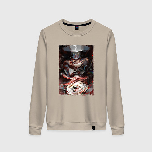 Женский свитшот Таня и часы / Миндальный – фото 1