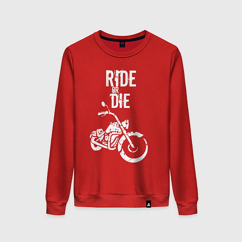 Женский свитшот Ride or Die винтаж / Красный – фото 1