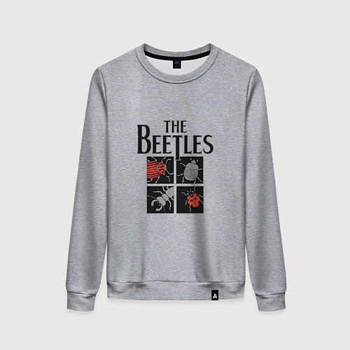 Женский свитшот The Beatles - Жуки / Меланж – фото 1