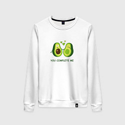 Женский свитшот Влюбленные авокадо Милые авокадики