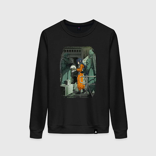 Женский свитшот Милая Ирина - Луна Лайка и Носферату / Черный – фото 1