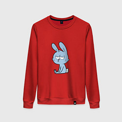 Свитшот хлопковый женский Chill rabbit, цвет: красный