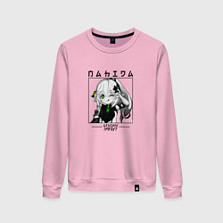Свитшот хлопковый женский Нахида в квадрате, цвет: светло-розовый