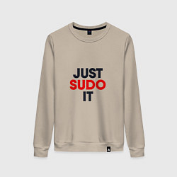 Свитшот хлопковый женский Just sudo, цвет: миндальный