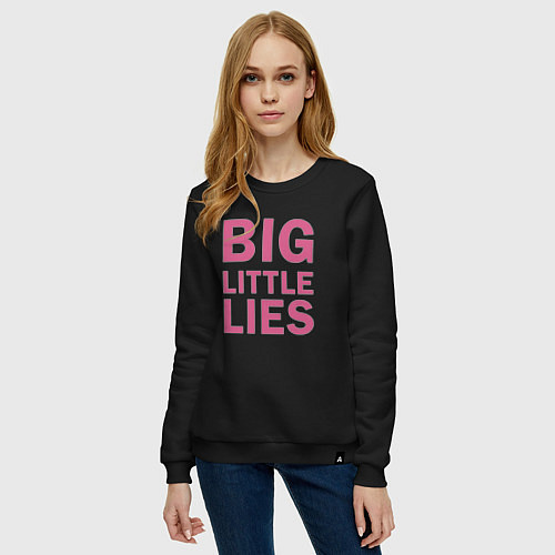 Женский свитшот Big Little Lies logo / Черный – фото 3