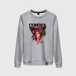 Свитшот хлопковый женский Jesse Faden art, цвет: меланж