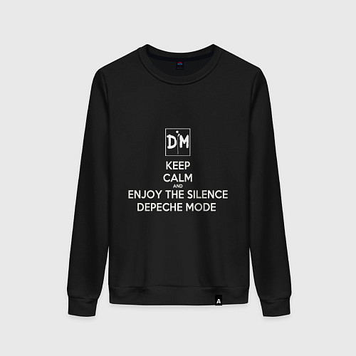Женский свитшот Keep calm and enjoy the silence depeche mode / Черный – фото 1