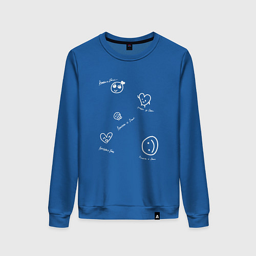 Женский свитшот BTS - Permission to Dance / Синий – фото 1