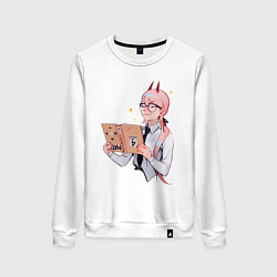 Женский свитшот Пауэр читает книгу