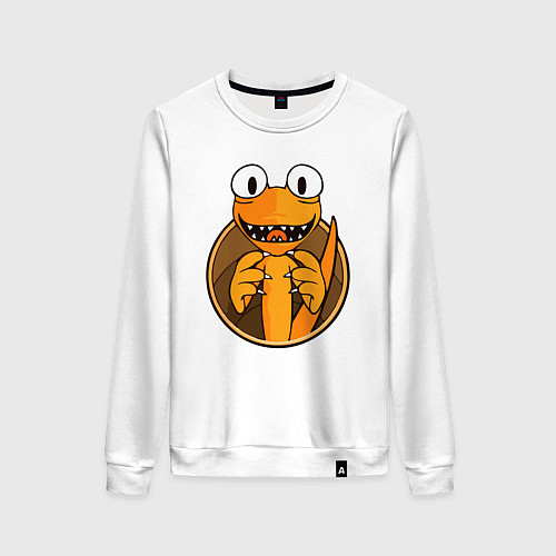 Женский свитшот Радужные друзья: Оранжевый / Белый – фото 1