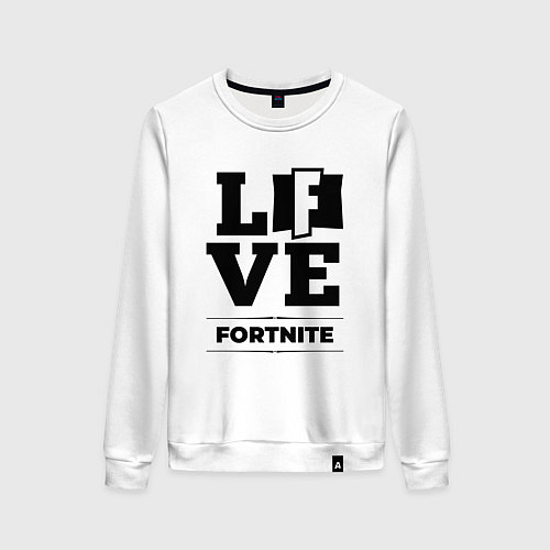 Женский свитшот Fortnite love classic / Белый – фото 1