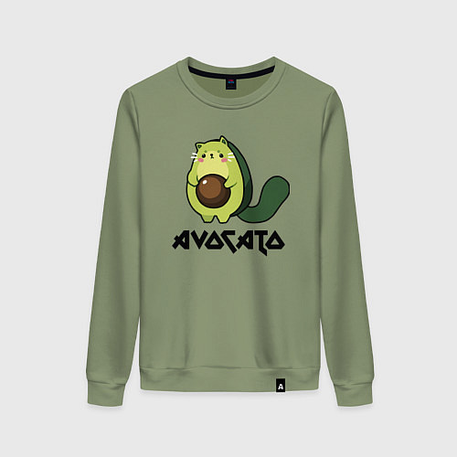 Женский свитшот Avocado - AvoCATo - Joke / Авокадо – фото 1