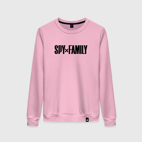 Женский свитшот Spy Family - Logo / Светло-розовый – фото 1