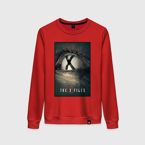 Женский свитшот X - Files poster / Красный – фото 1