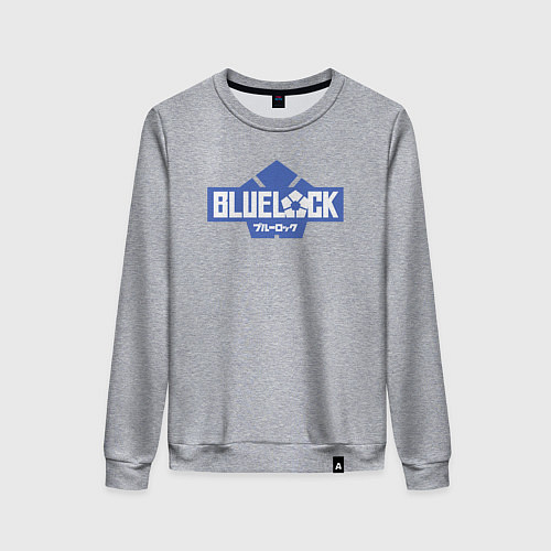Женский свитшот Logo Blue Lock / Меланж – фото 1