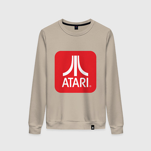 Женский свитшот Atari logo / Миндальный – фото 1
