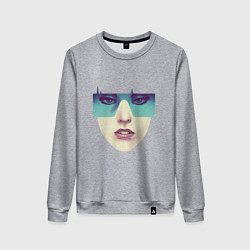 Женский свитшот Lady gaga face