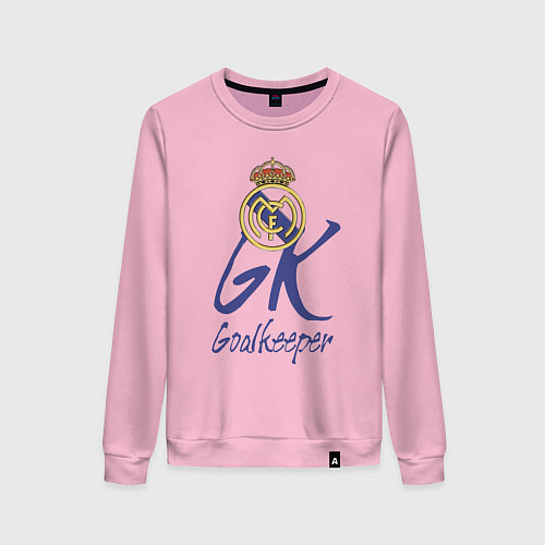 Женский свитшот Real Madrid - Spain - goalkeeper / Светло-розовый – фото 1