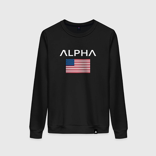 Женский свитшот Alpha USA / Черный – фото 1