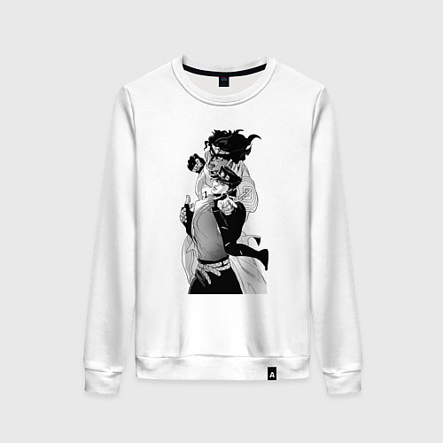 Женский свитшот Джотаро и платиновая звезда / Белый – фото 1