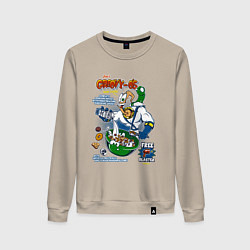 Женский свитшот Червяк Джим