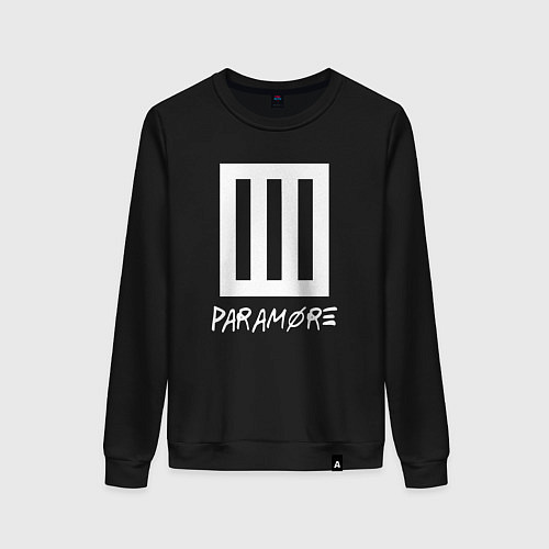 Женский свитшот Paramore логотип / Черный – фото 1