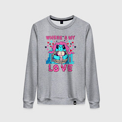 Женский свитшот Где ты моя любовь