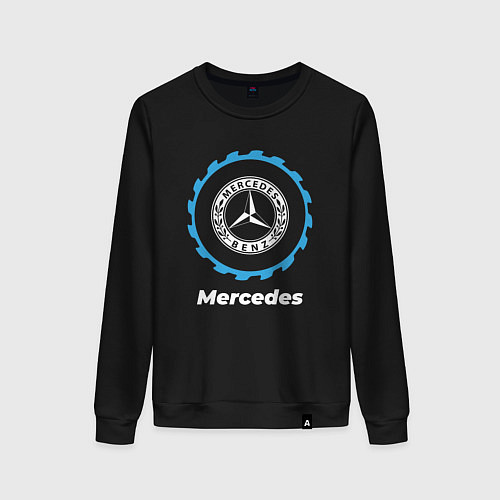 Женский свитшот Mercedes в стиле Top Gear / Черный – фото 1