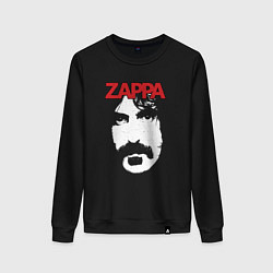 Свитшот хлопковый женский Frank Zappa, цвет: черный