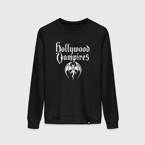 Женский свитшот Hollywood vampires рок группа / Черный – фото 1