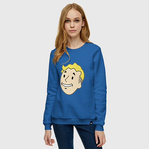 Женский свитшот Vault boy head / Синий – фото 3