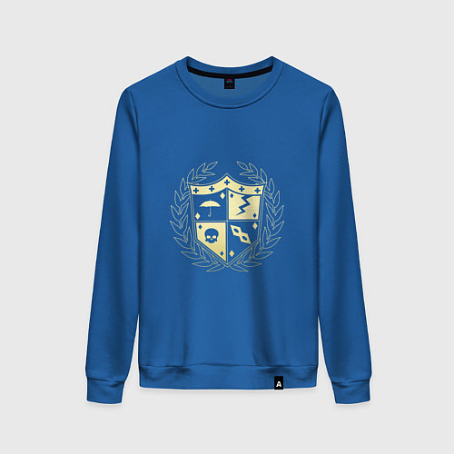 Женский свитшот Академия Амбрелла - золотая эмблема / Синий – фото 1