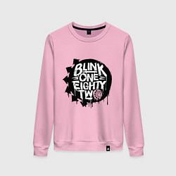 Свитшот хлопковый женский Blink one eighty two, цвет: светло-розовый