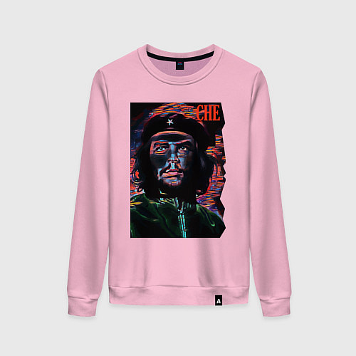 Женский свитшот Эрнесто Че Гевара - cool dude / Светло-розовый – фото 1