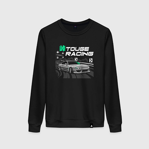 Женский свитшот Toyota Supra арт / Черный – фото 1