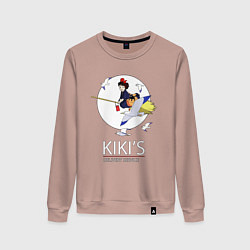 Свитшот хлопковый женский Kiki and Jiji, цвет: пыльно-розовый