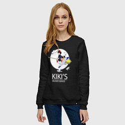 Свитшот хлопковый женский Kiki and Jiji, цвет: черный — фото 2