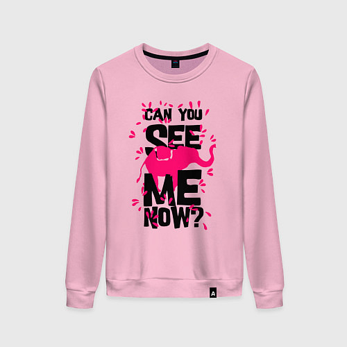 Женский свитшот Неужели ты меня не видишь / Светло-розовый – фото 1