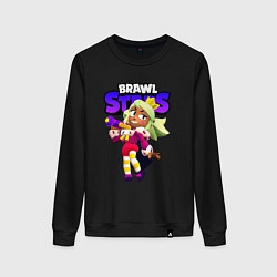 Свитшот хлопковый женский Mandy Brawl stars, цвет: черный