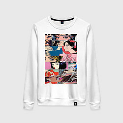 Женский свитшот Коллаж аниме
