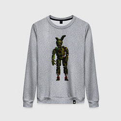 Свитшот хлопковый женский Springtrap, цвет: меланж