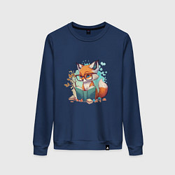 Женский свитшот Умный лисёнок