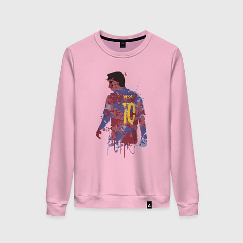 Женский свитшот Color Messi / Светло-розовый – фото 1