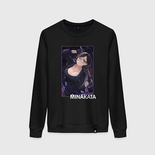 Женский свитшот Опасная Хидзуру Минаката - Летнее время / Черный – фото 1