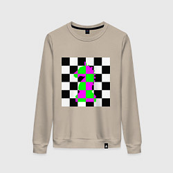 Женский свитшот Конь шахматный